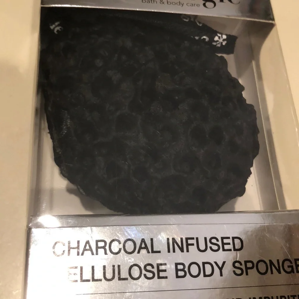 New ..Cleanlogie charcoal infused body sponge